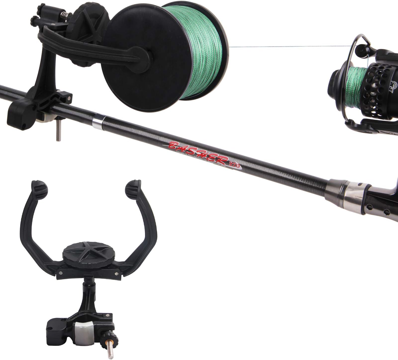 JSHANMEI Fishing Line Spooler Fishing Line Winder Spooler Adjustable Stable Portable Fishing Line Reel Spooler Machine Spooling Station System