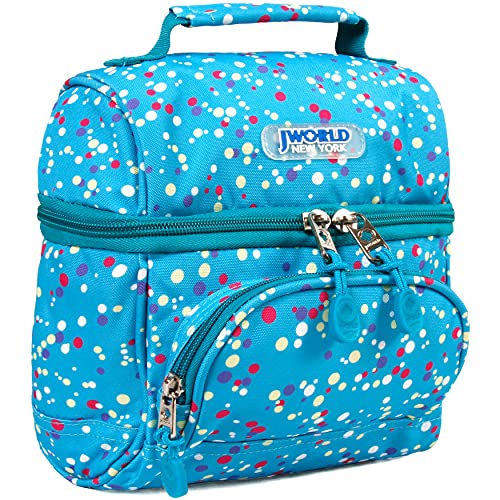 Image of J World Corey Kids Lunch Bag. Insulated Lunch-Box for Boys Girls, Color Dots