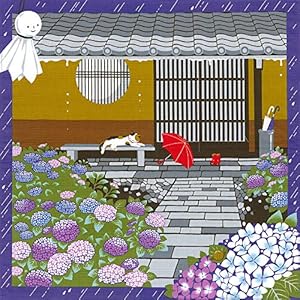 TAYU-TAFU Furoshiki Japanischer Wandteppich Katze