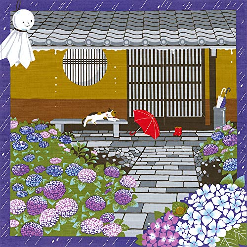 Yu-soku Furoshiki Japanese Wrapping Cloth (Cat Sketches)