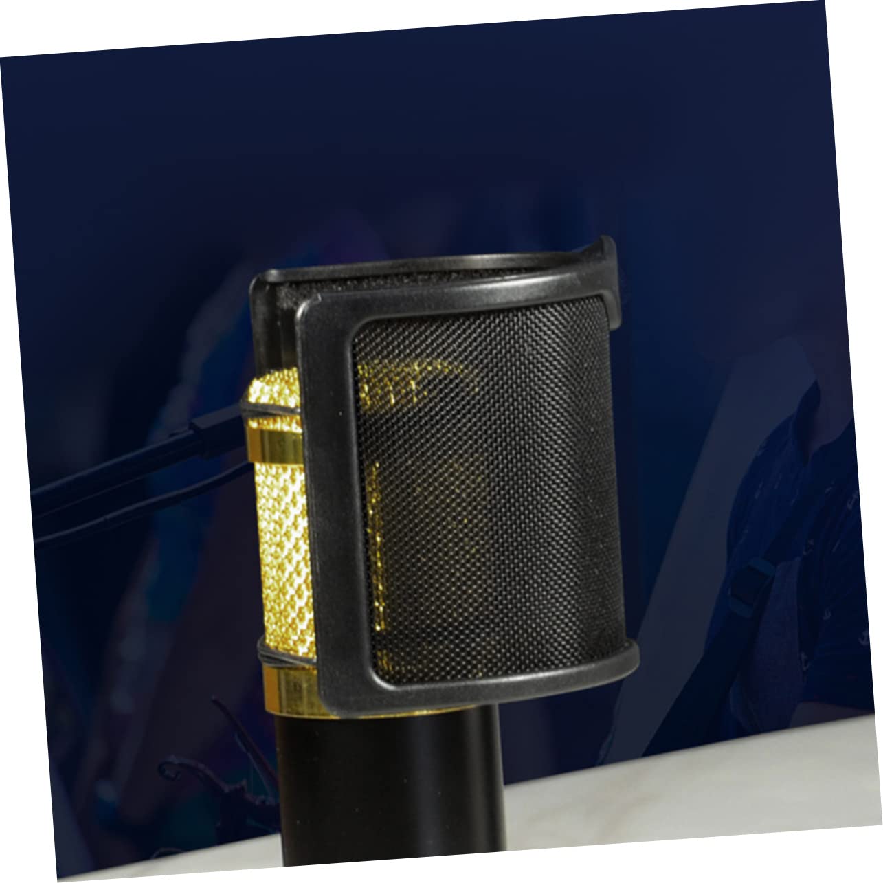Alasum 5piezas Filtro De Para Micrófono Metálico Pantalla Antiviento Para Grabación Protección y Reducción De Ruido Compatible Varios Micrófonos