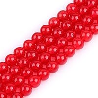 Vista 71 de JOE FOREMAN Cuentas redondas de piedra natural de jade rosa de 0.315 pulgadas para hacer joyas, cuentas de 15 pulgadas, piedras semipreciosas