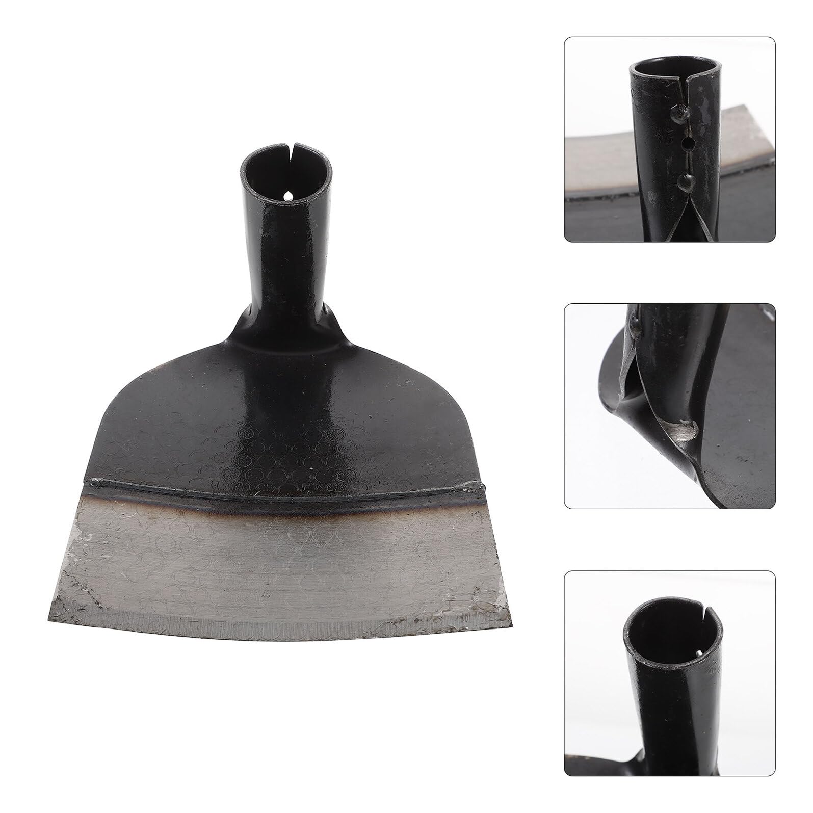 COLLBATH Houes de Jardin Solides Acier Manganèse Outil Agricole Robuste pour Désherbage Creusage et Ameublissement Du Sol Binette Pratique pour Jardinage Potager