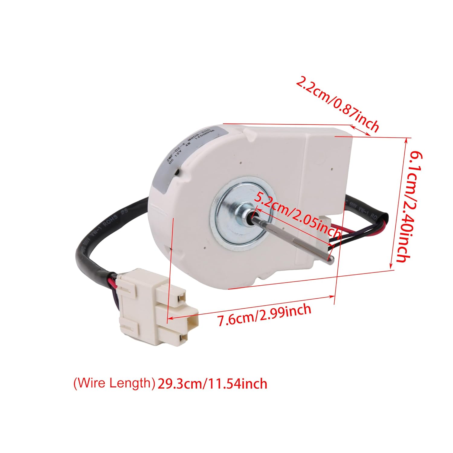 Bstinay Refrigerator Evaporator Fan Motor Replacement for 5304498691 50240401000Q