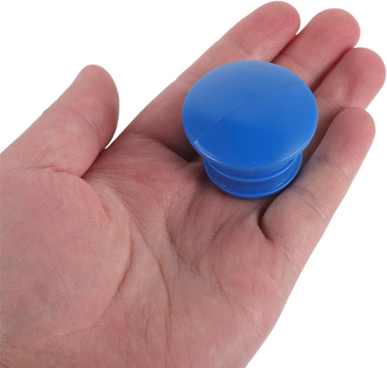 4pcs Mop Bucket Drain Stopper, Leakproof Blue Plastic Replacement Plug for Cleaning Cart, Tool-Free Crack Resistant Accessory for Commercial Use in Schools and Hospitals