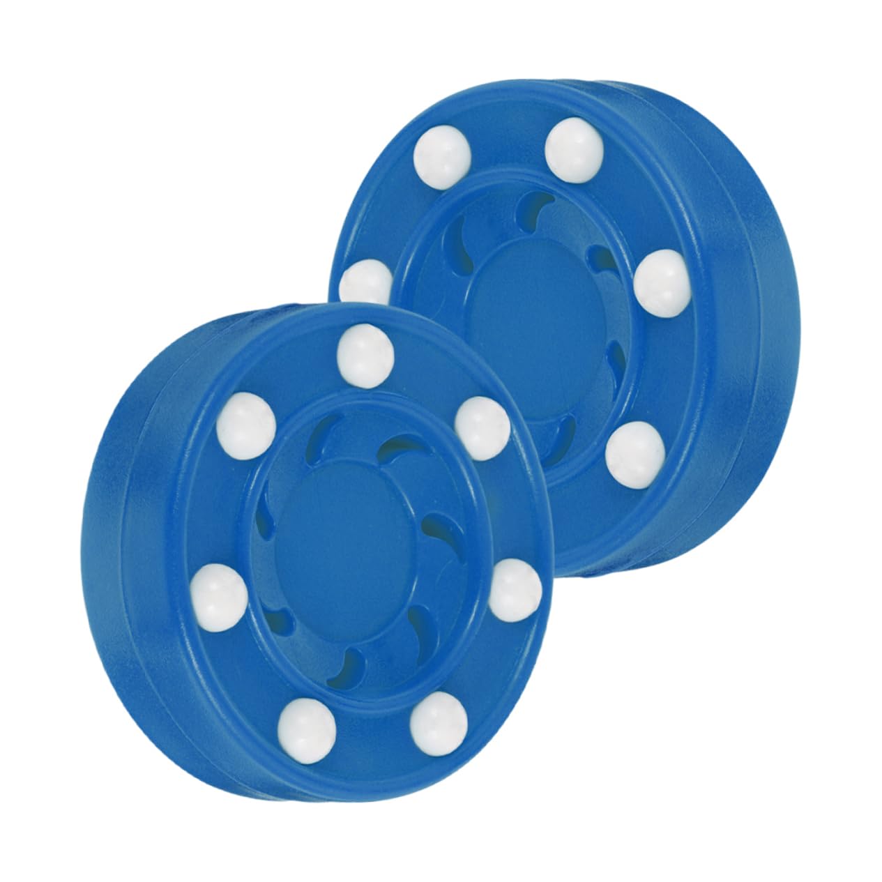 Happyyami 2Pcs Roller Hockey Puck for Training and Game Use Shockproof Core High Impact Stability for Play for Adults and Roller Hockey Practice