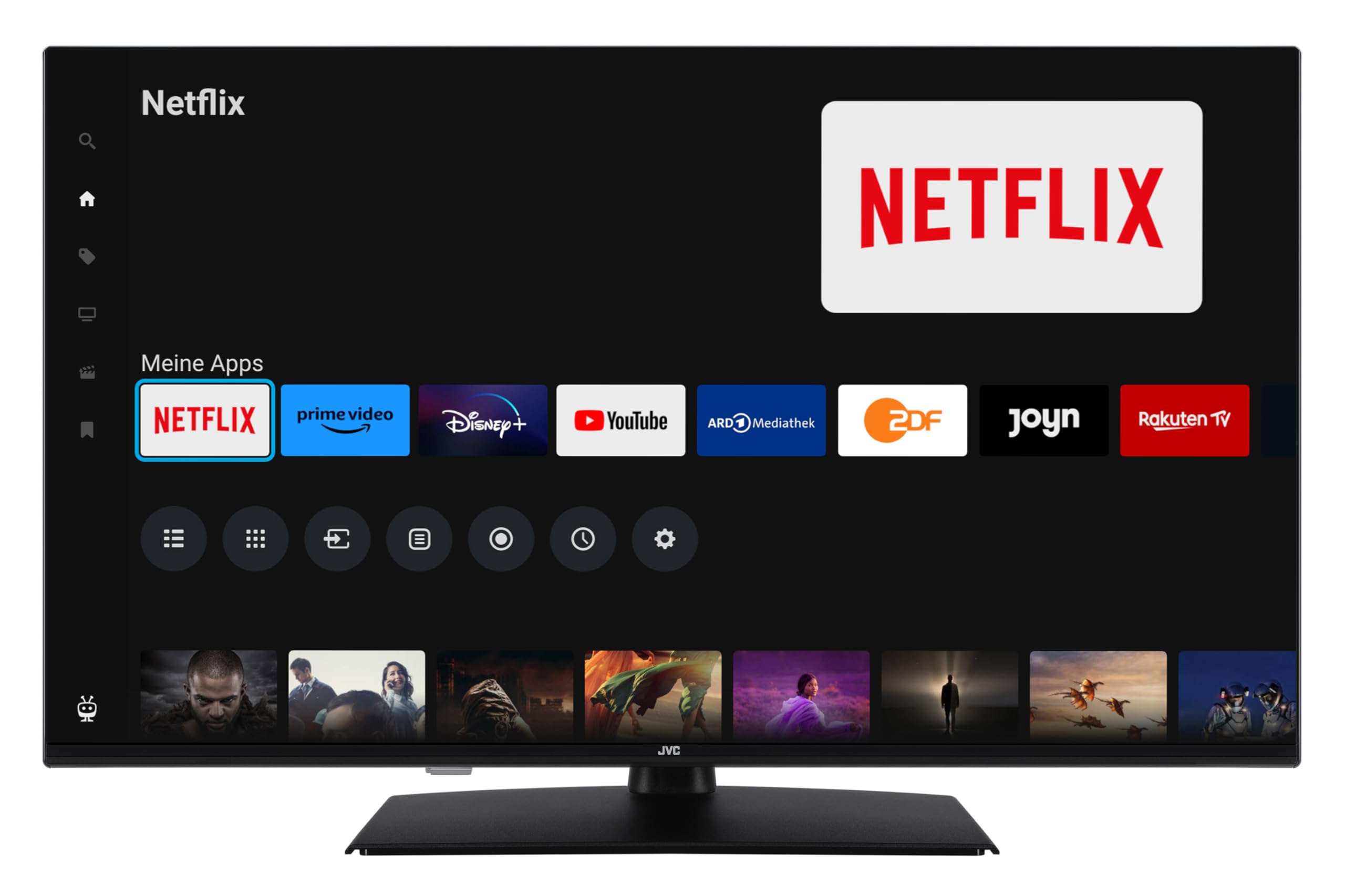 JVC LT-40VF5355 40 Zoll Fernseher / TiVo Smart TV (Full HD, HDR, potrójny tuner) [Energieklasse E] (823995)
