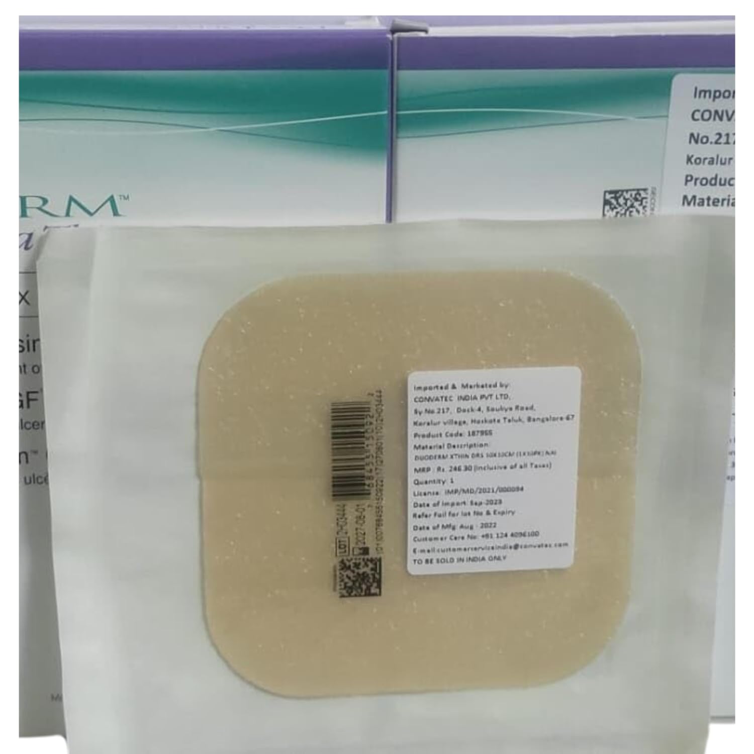 Duo Derm Extra Thin Hydrocolloid Dressing 6in x 6in (15cm x 15cm) | Wound Care Bandage for Blisters, Ulcers, & Minor Burns | Flexible & Waterproof Adhesive Patch — Amazon image 4