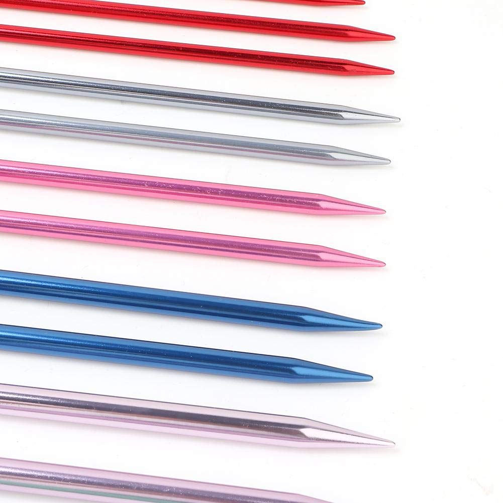 Jeu d'aiguilles à Tricoter, 15 Paires, Aiguilles de Fils de Pull, Oxydé Coloré