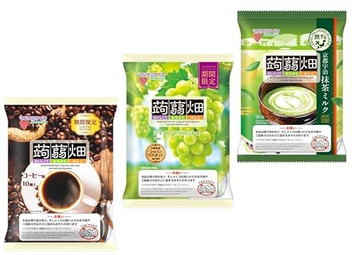マンナンライフ 蒟蒻畑 3種アソート シャインマスカット×抹茶ミルク×コーヒー 各10個入 AOセット