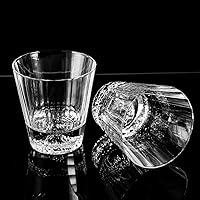 Vista 9 de XIANGBAN Vasos de whisky, vasos de bebida cortados a mano de 10 onzas, vasos de whisky de cristal de cristal, vasos de borbón, vidrio anticuado