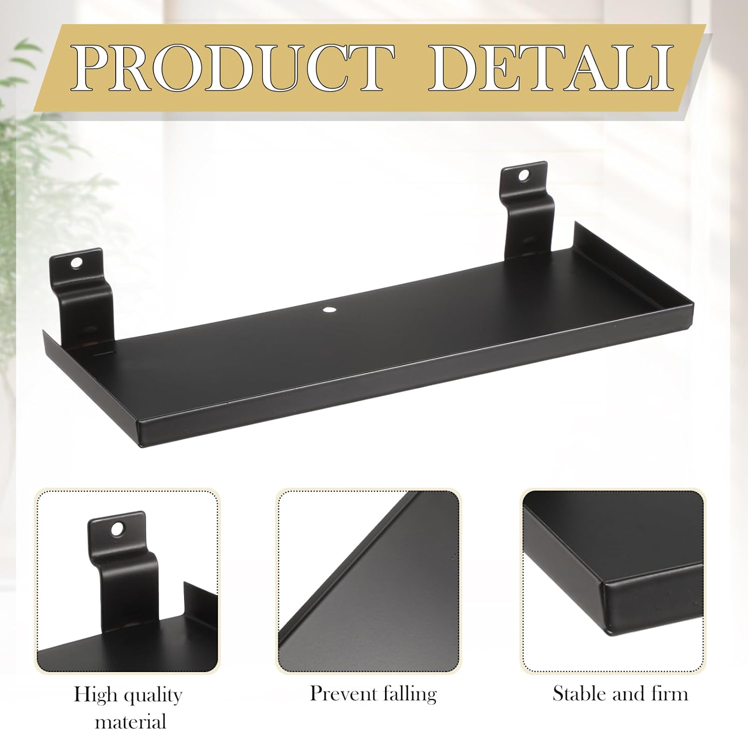 8 Pack Slatwall Shelves Bins, Metal Slatwall Shelves and Acrylic Bins Mount Hanging Wall Organizer Accessories Retail Display Panel for Home Shoe Stores Boutiques Storage and Organization