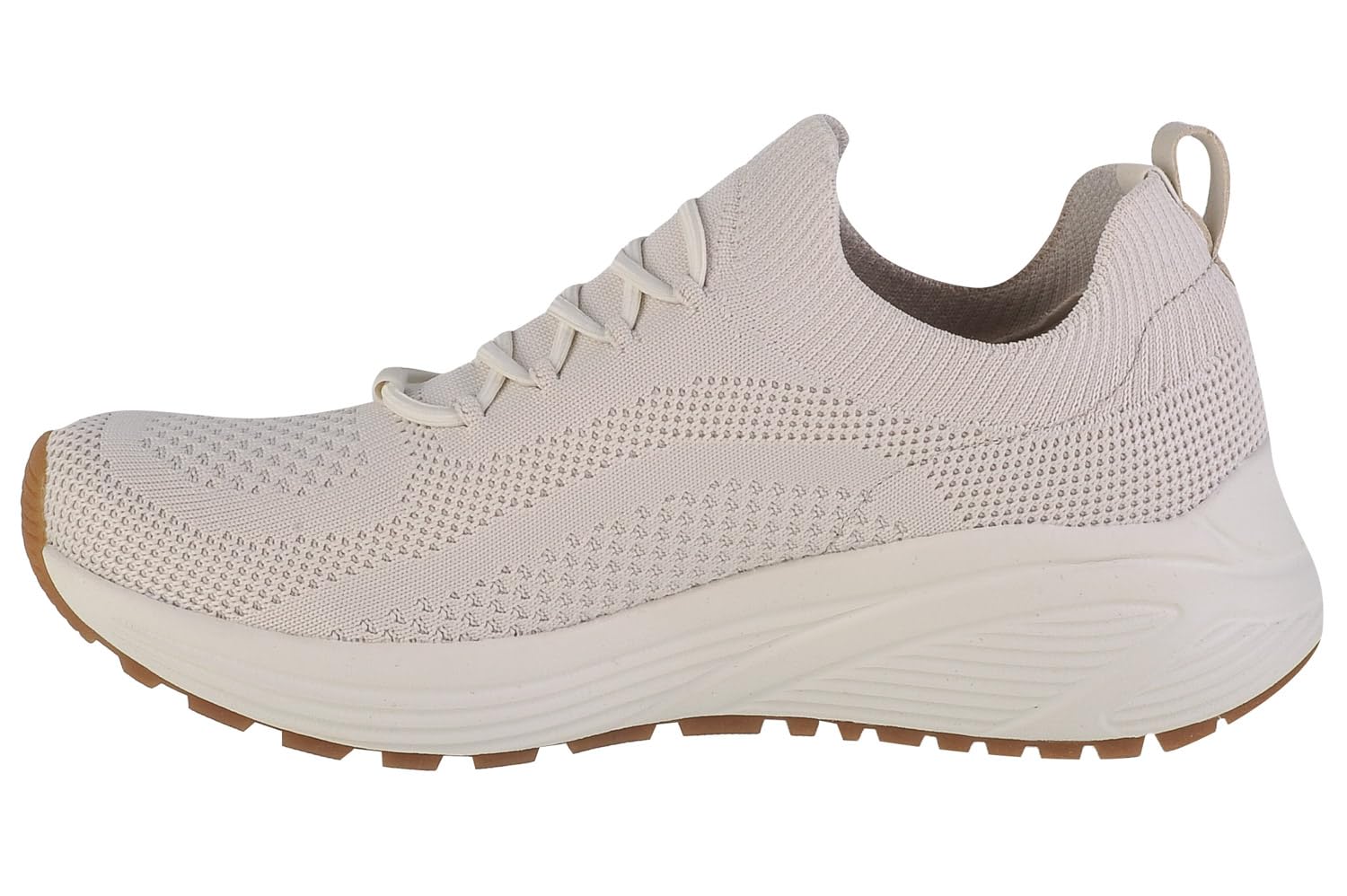 Skechers Mujer Bobs Sparrow 2.0 Allegiance Crew Zapatillas, Off White Engineered Knit, 38.5 EU