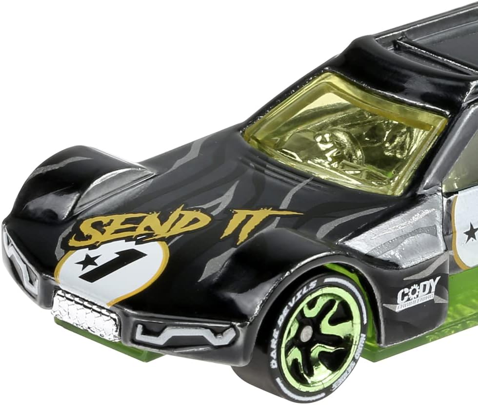 Hot Wheels id Vehicle, 1:64 Scale Driftsta Vehicle with Embedded NFC Chip, Daredevils Collection, Physical and Digital Play for Ages 8 Years and Older