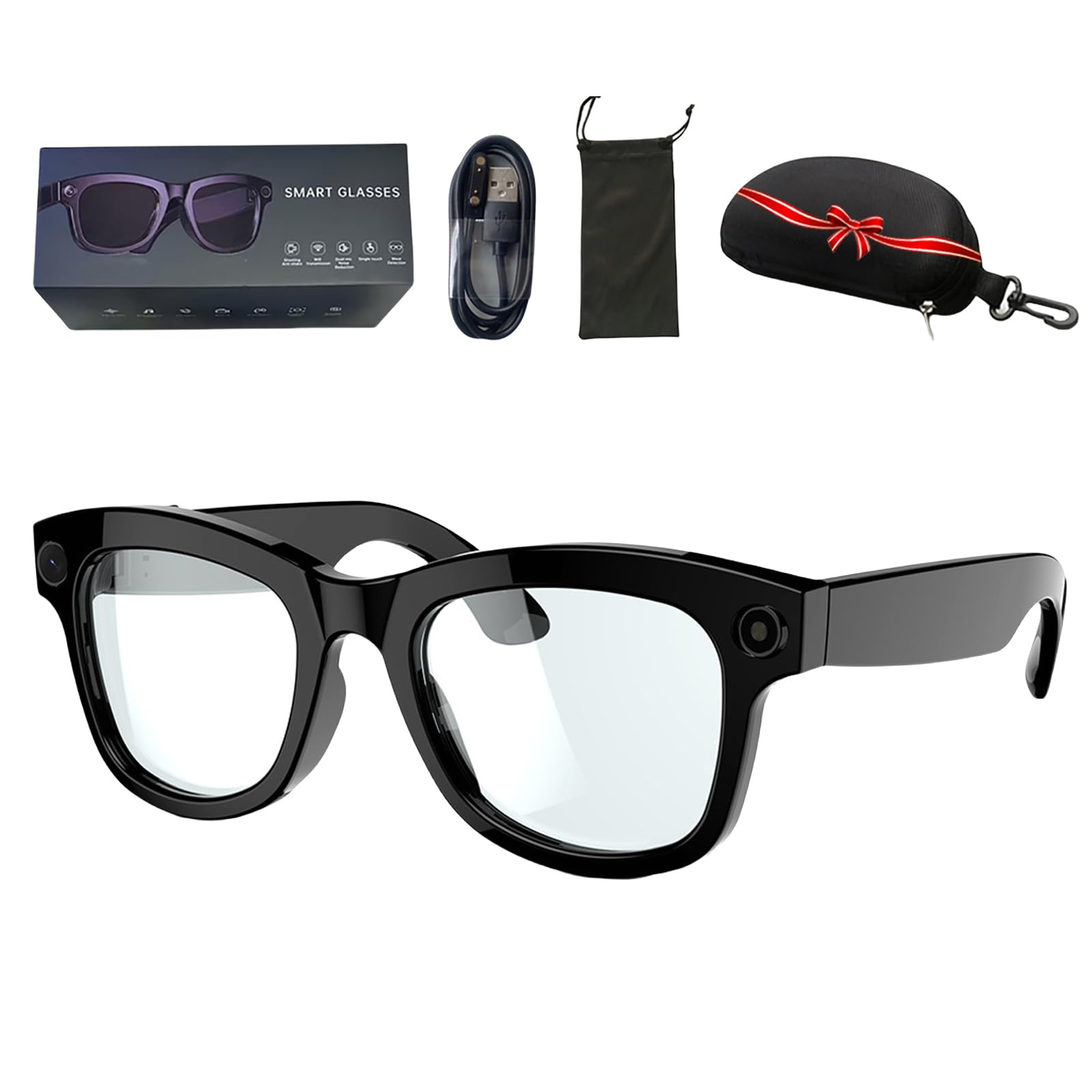 Lunettes Intelligentes Bluetooth 2025 Pour Homme Et Femme Avec Traduction En 164 Langues, Veille Ultra Longue De 7 Jours, Protection UV, étanchéité