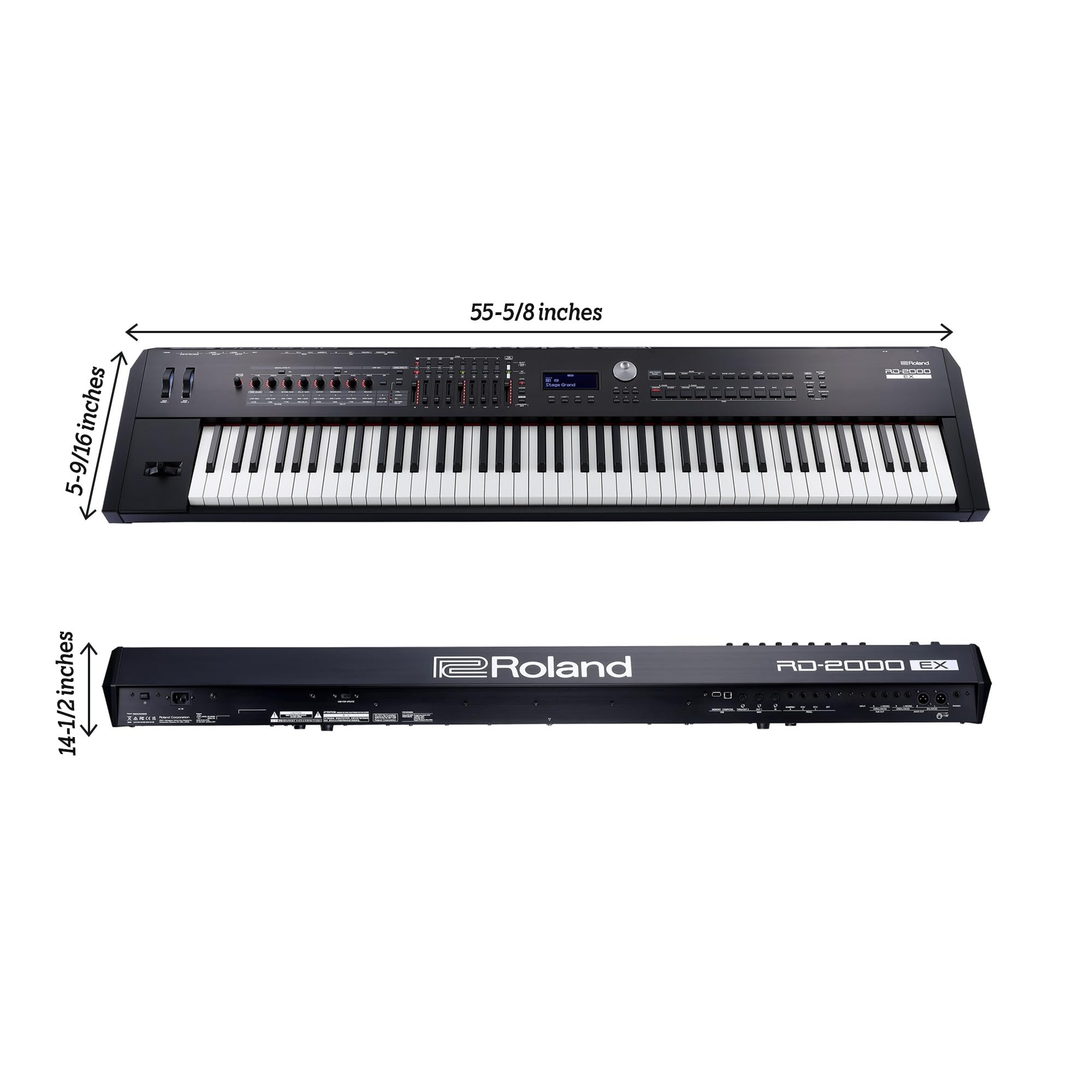 Amazon.com: Roland RD-2000 EX 88-Key Stage Piano - Black Bundle