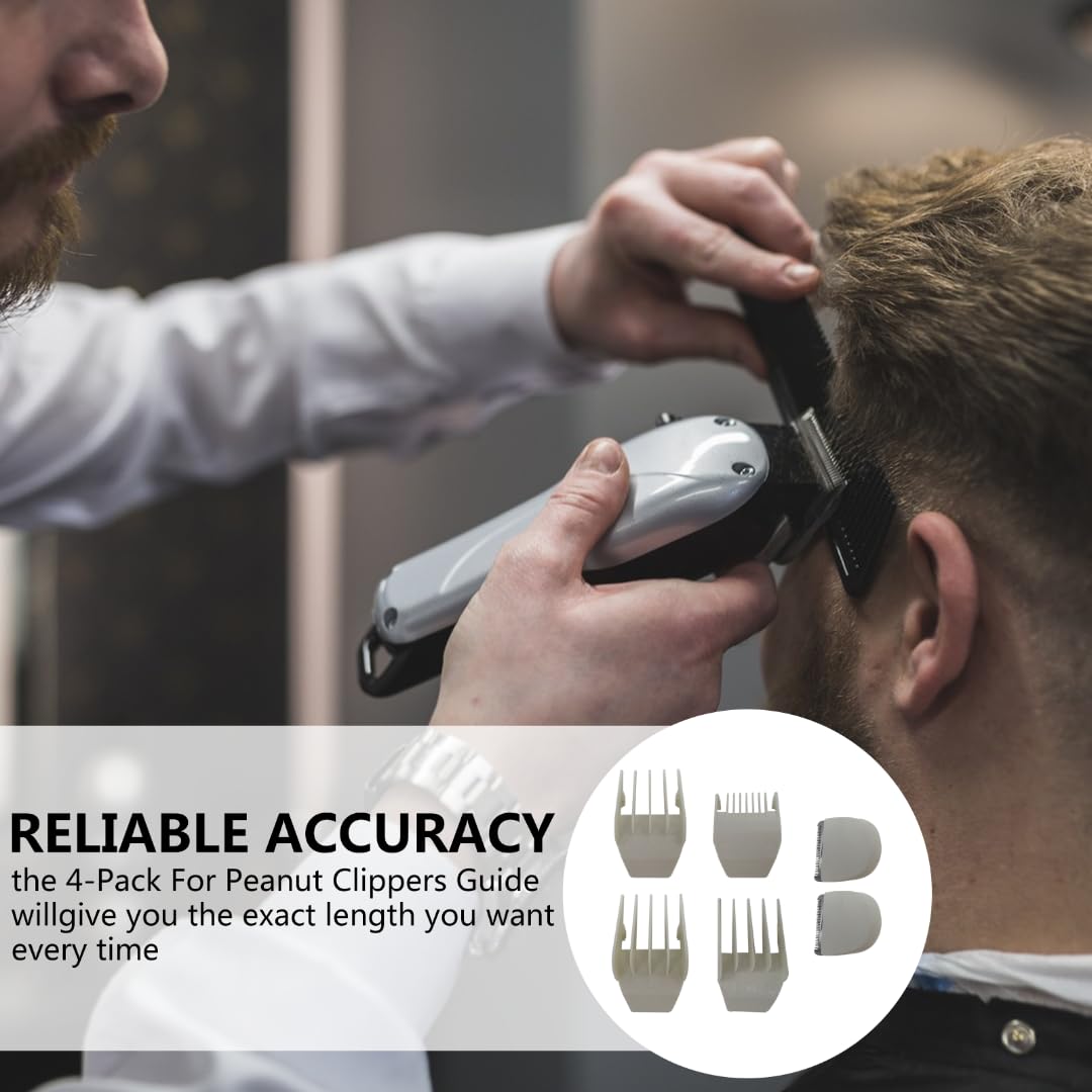 2x White Clipper/Trimmer Snap On Replacement Blades for W*hl Professional Peanuts Clipper Trimmer 8685, 8655, 8663, 8685-1701 by GruDawu Update