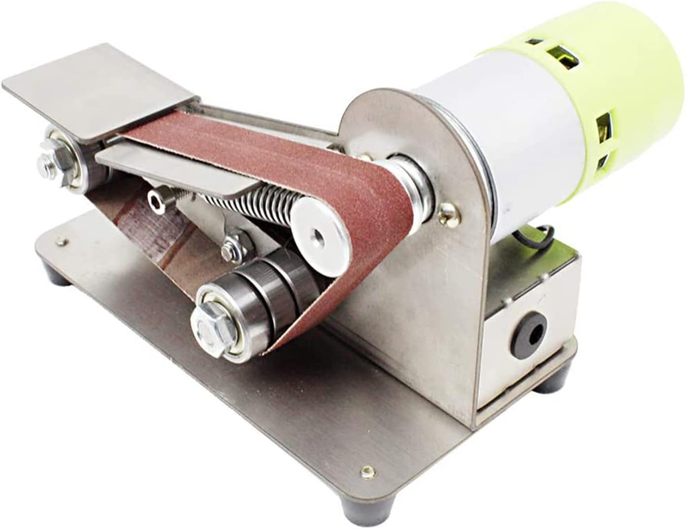 Belt Sanders, Finger File, Mini DIY Multi-Function Sander, 15 Degree Fixed Angle Knife Sharpener 7 Levels Adjustable Polisher, with 10pcs Electric Sanding Belts