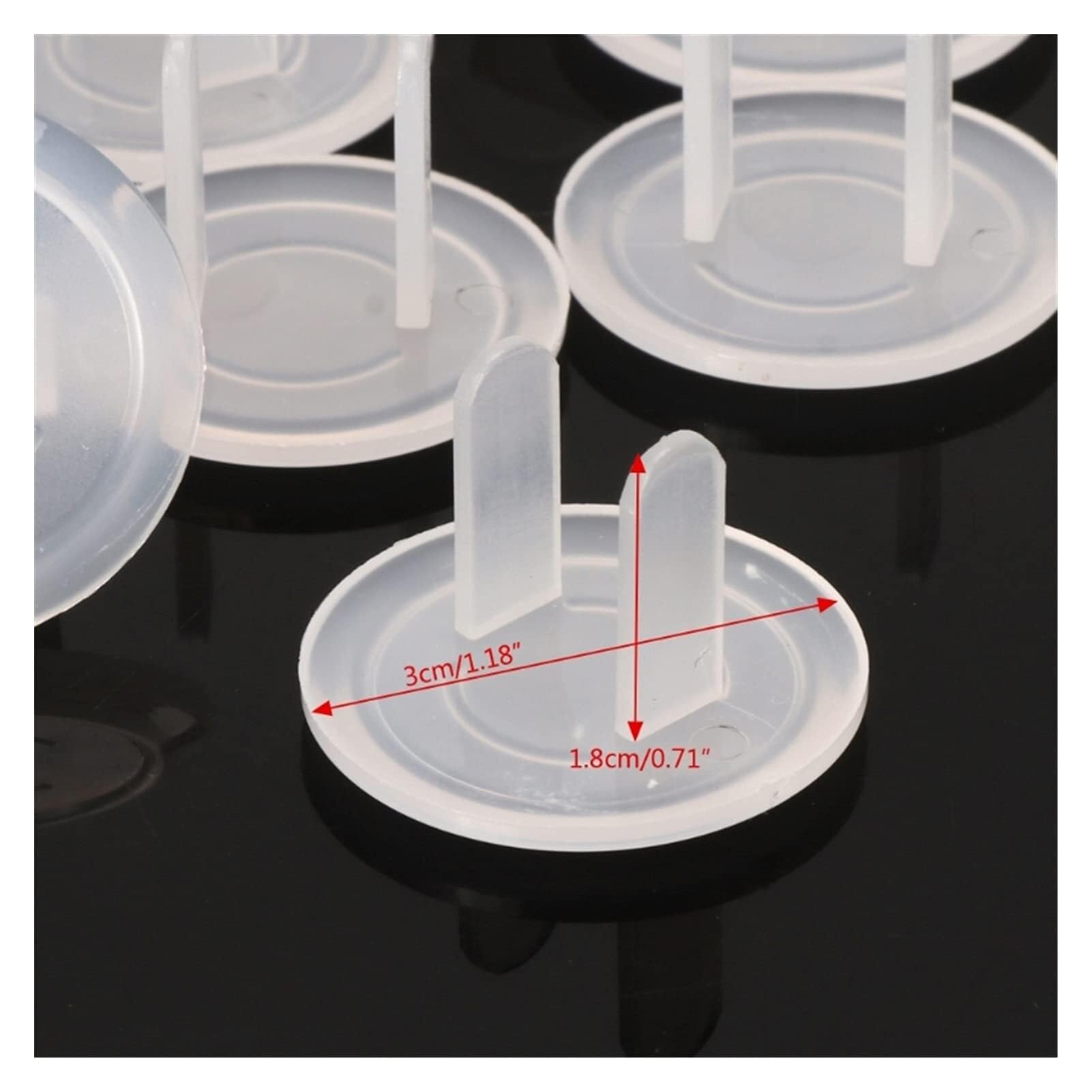 Copriprese di Sicurezza per Bambini in Materiale ABS - Protezione Duratura, Design Anti-Allentamento per Uso Adulto Facile, Adattamento Perfetto a Prese Standard(50pc)