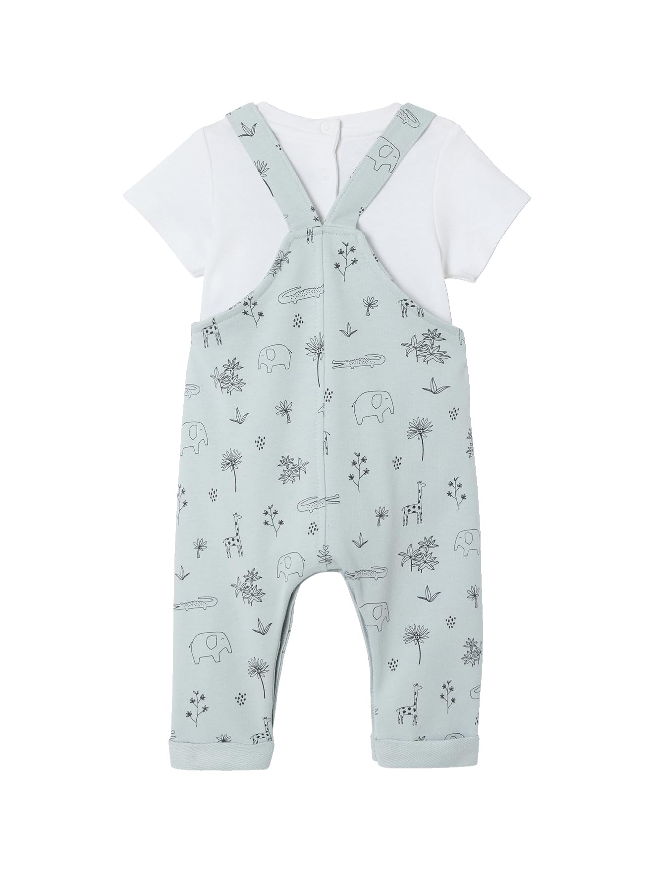 VERTBAUDET Ensemble 3 pièces naissance salopette + body + foulard
