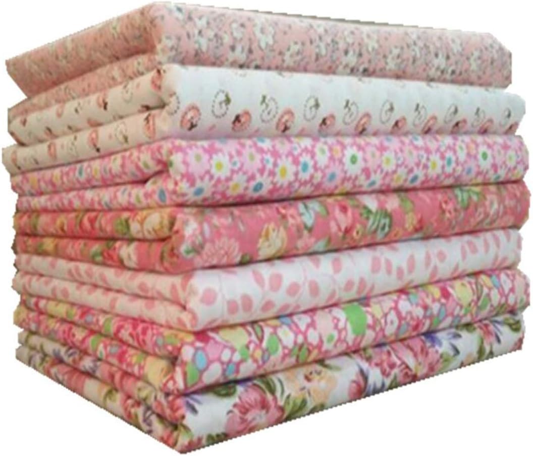 7Pcs Cotton Craft Fabric Bundle Squares Patchwork Lint DIY Sewing Pattern Artcraft 25cm*25cm (Style 2)