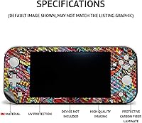 Vista 3 de MightySkins - Piel de fibra de carbono compatible con Logitech G Cloud Gaming Handheld - Rosas descoloridas Acabado de fibra de carbono