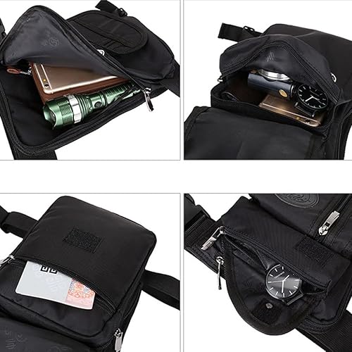 Miniatura 6 de KPYWZER Riñonera táctica militar militar para motociclista con múltiples bolsillos en la cintura, para viajes, senderismo, escalada, ciclismo al