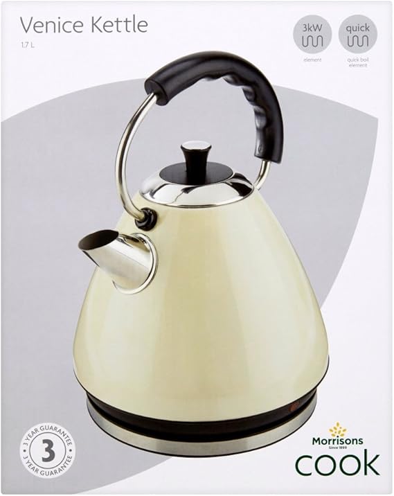 Morrisons Cook Cream Dome Kettle, 1.7 Litre Amazon.co.uk Home & Kitchen