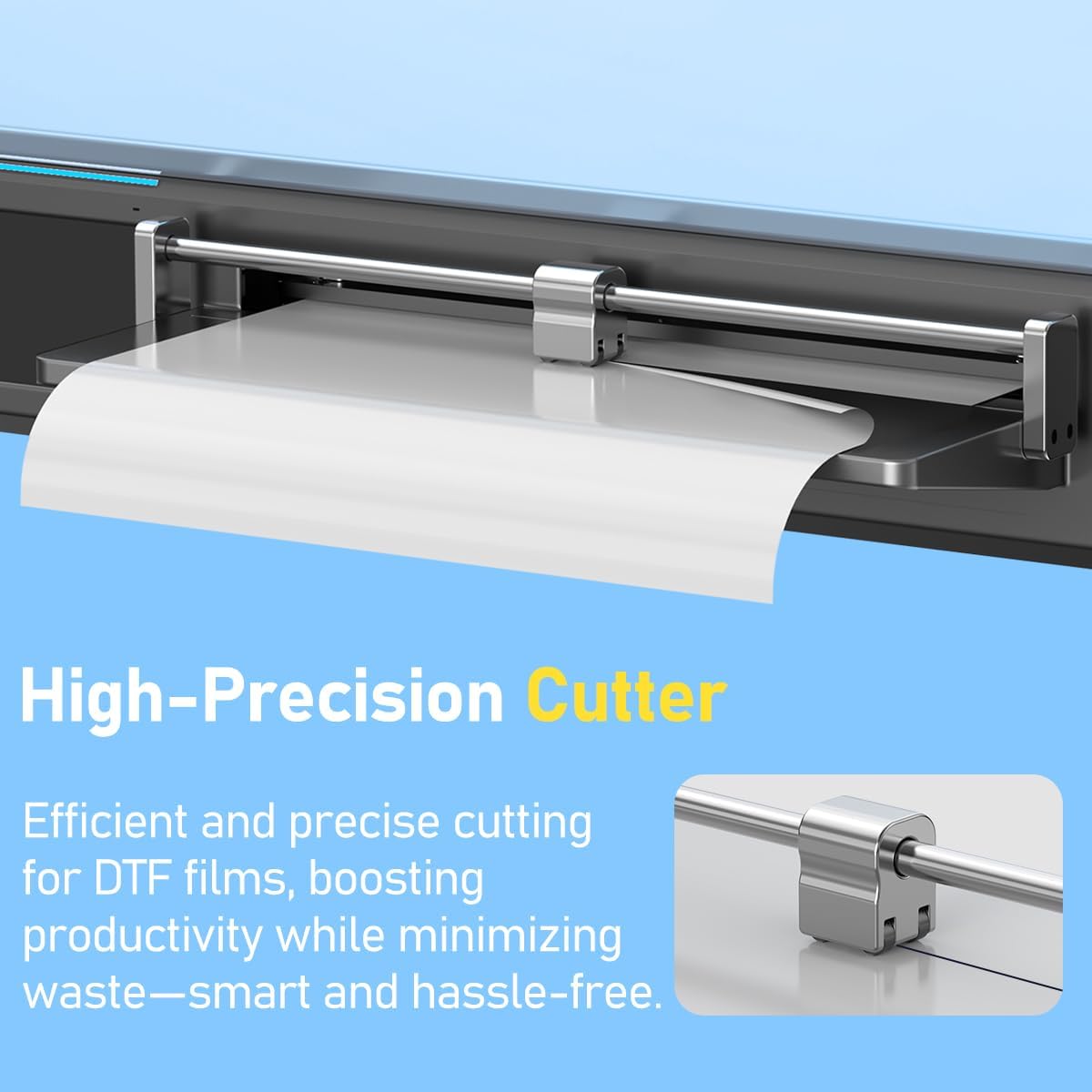 DSV A3 XP600 DTF Printer with Oven&Laptop, 2X Faster Than L1800, 4.5" LED Touch Screen, White Ink Circulation & Auto-Cleaning, 24/7 Auto-Maintenance, 2-Year Free Ink for T-Shirt Printing