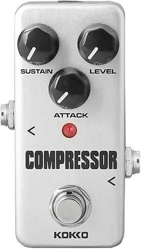 Pedal de guitarra compresor, mini procesador de efectos analógicos para guitarra y bajo, calidad universal y confiable (FCP2)