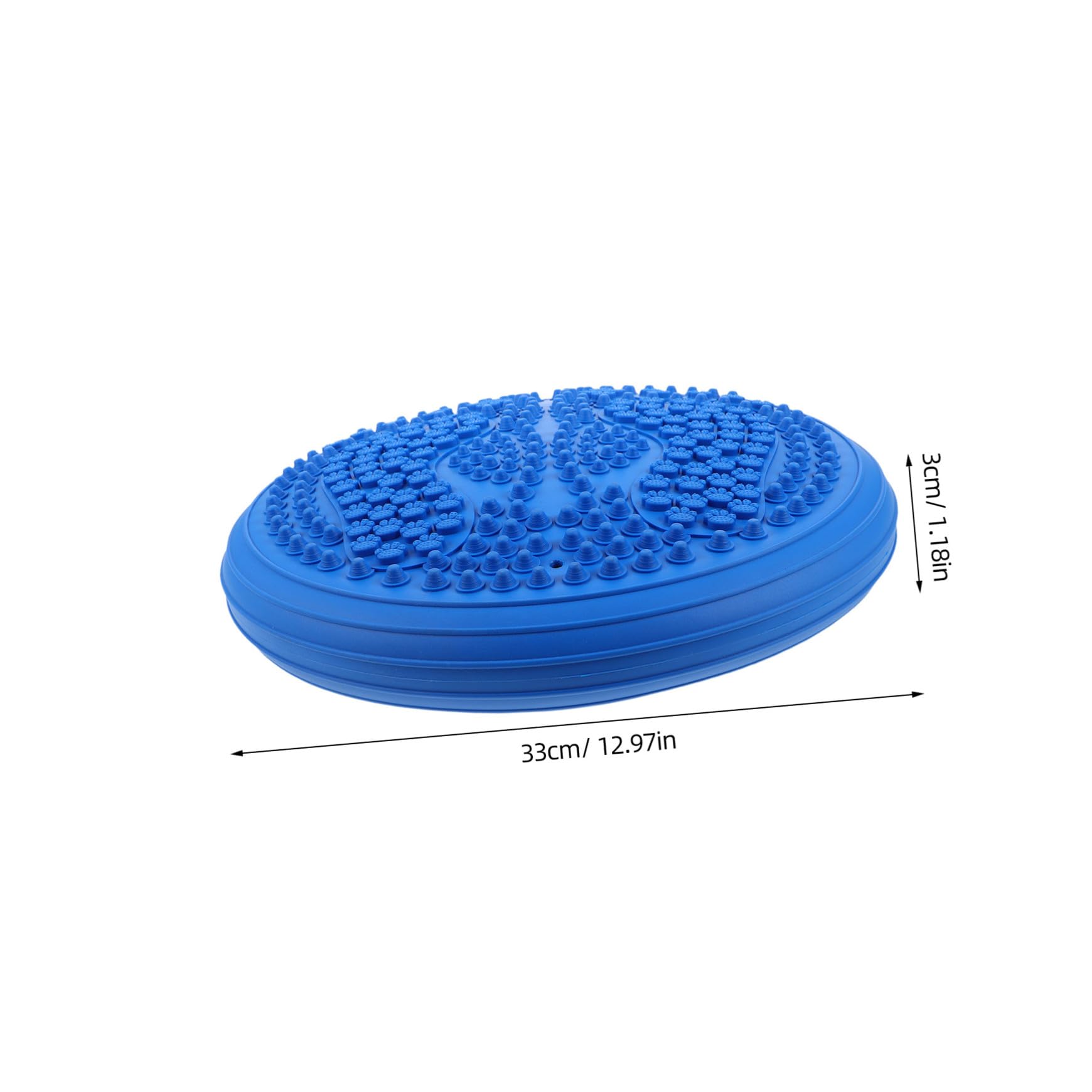 Alipis Coussin Air Équilibre Gonflable Rond avec Surface de Massage Point de Pression Tapis de Gymnastique Portable Épais pour Yoga Jogging Stationnaire et Rééducation à Domicile