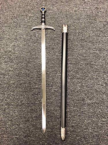 AS Sports 37" Medieval Crusader Knight of Templar Celtic Royal Claymore Metal Sword Steel Blade LARP Xmas Gift