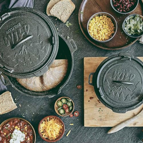 BURNHARD Casseruola in ghisa con Coperchio e Leva