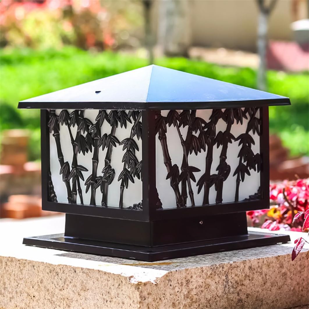 HCIPJQY Vintage 4x4 Post Light Waterproof Industrial Column Light for Fence Post Cap Deck European Farmhouse Pillar Light for Fence Patio Path Patio Porch Garden