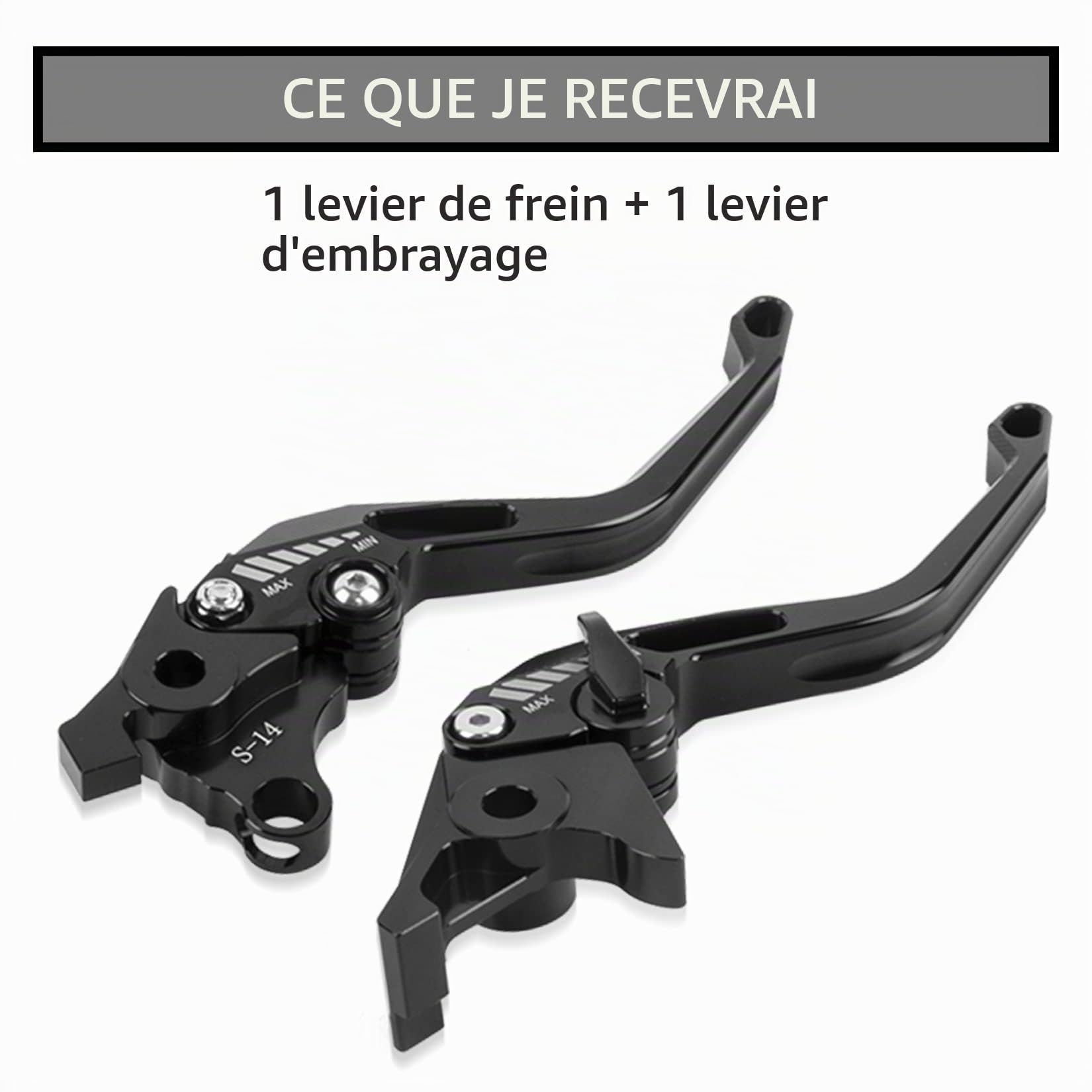 PSLER Levier d'Embrayage Frein compatible Suzuki Bandit 650 2007-2010