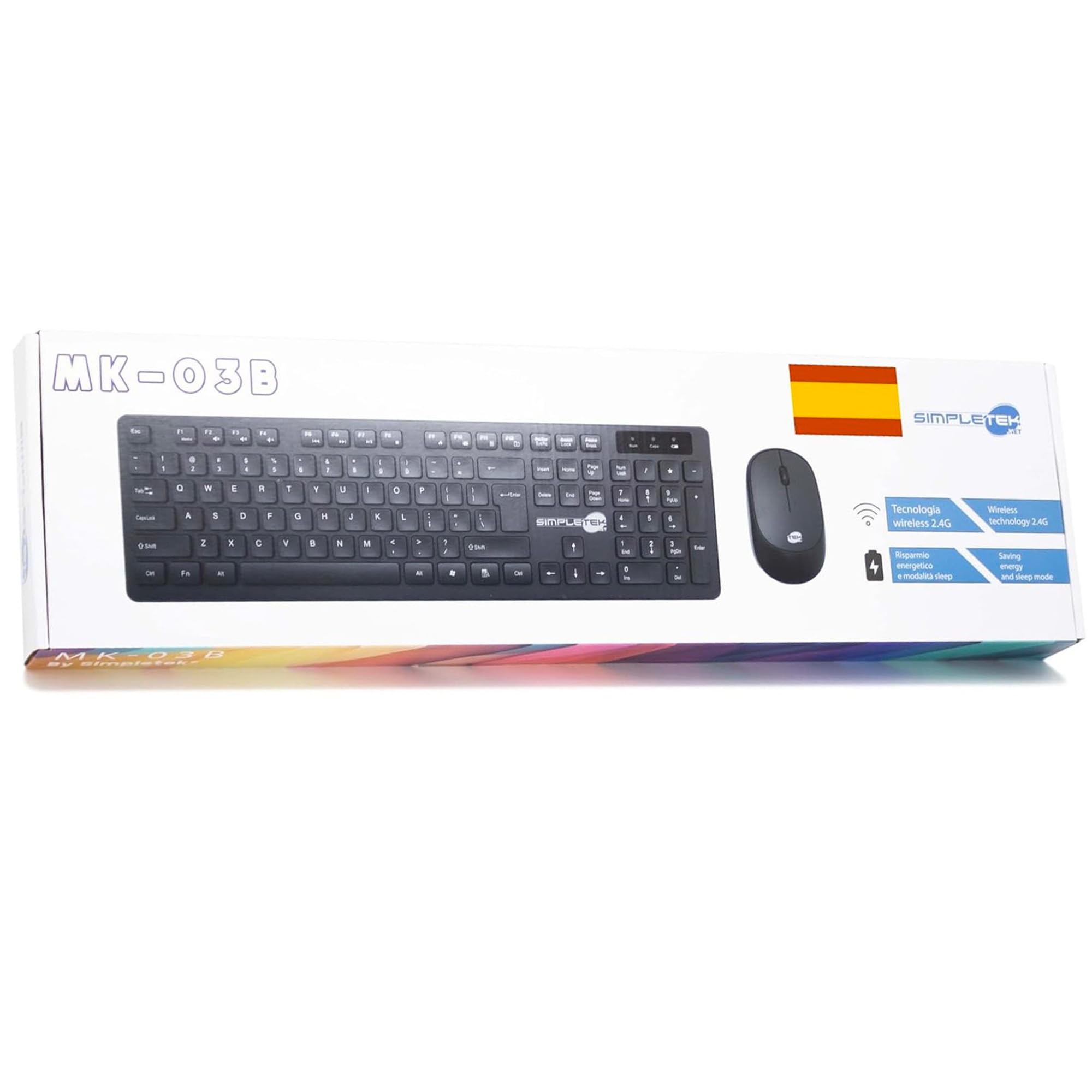 Teclado inalámbrico SIMPLETEK con layout de España para evitar cables en tu mesa 7