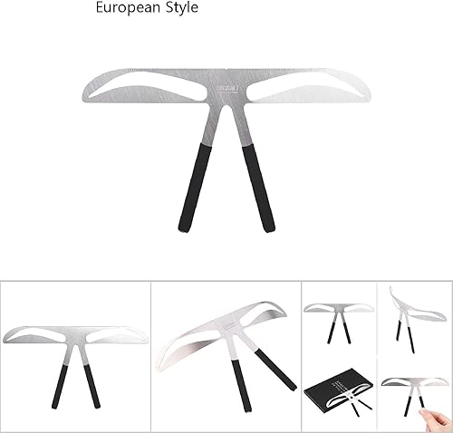 Miniatura 7 de Plantillas de cejas, kit de moldeador de cejas reutilizable para herramientas para mujeres, kit de plantillas de cejas de moda para principiantes