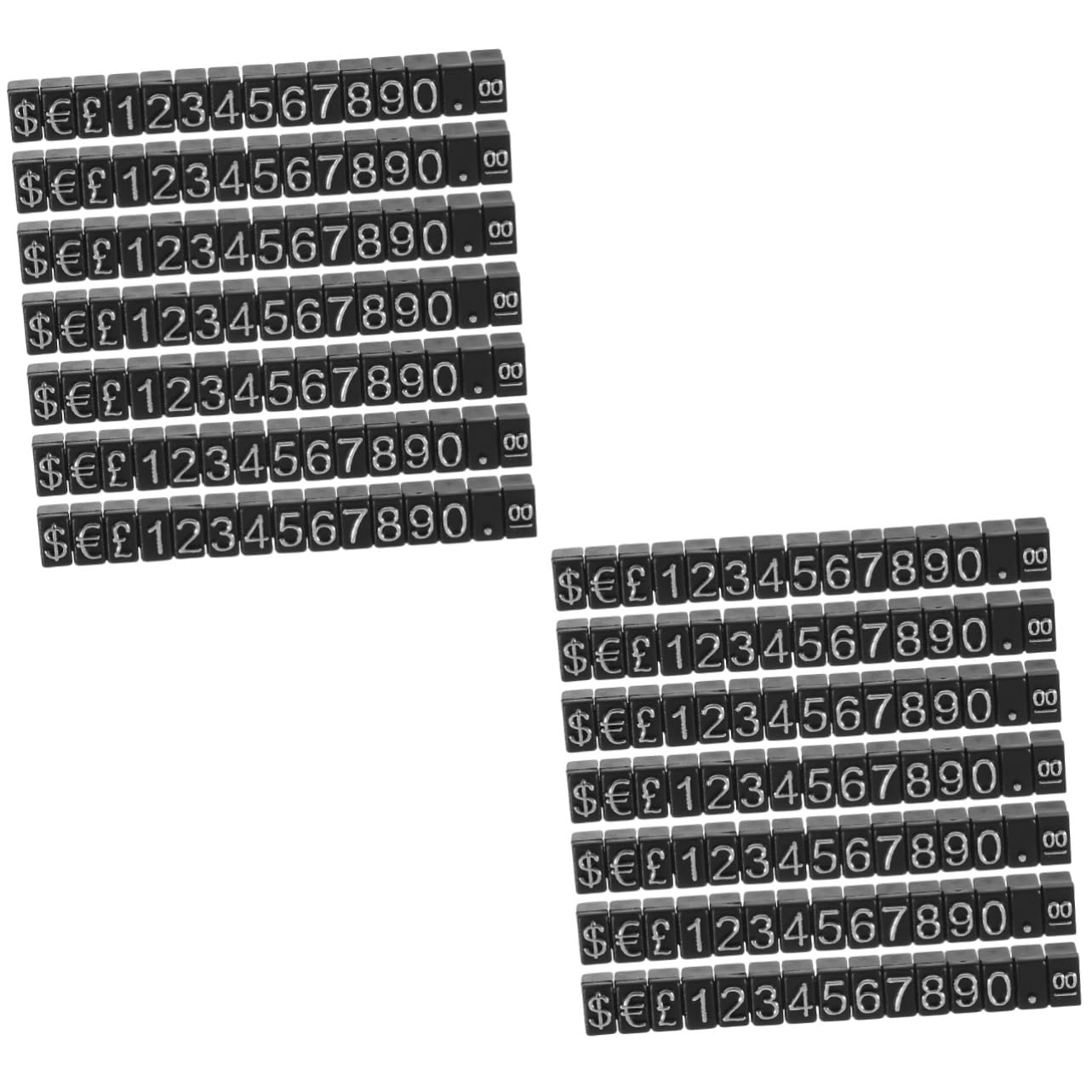 Sewroro 20 Sets Retail Counter Display Tags Display Cube Retail Booth Signages Pricing Cube Tags with Base Jewelry Tags Label Cubes Jewelry Cube Plastic