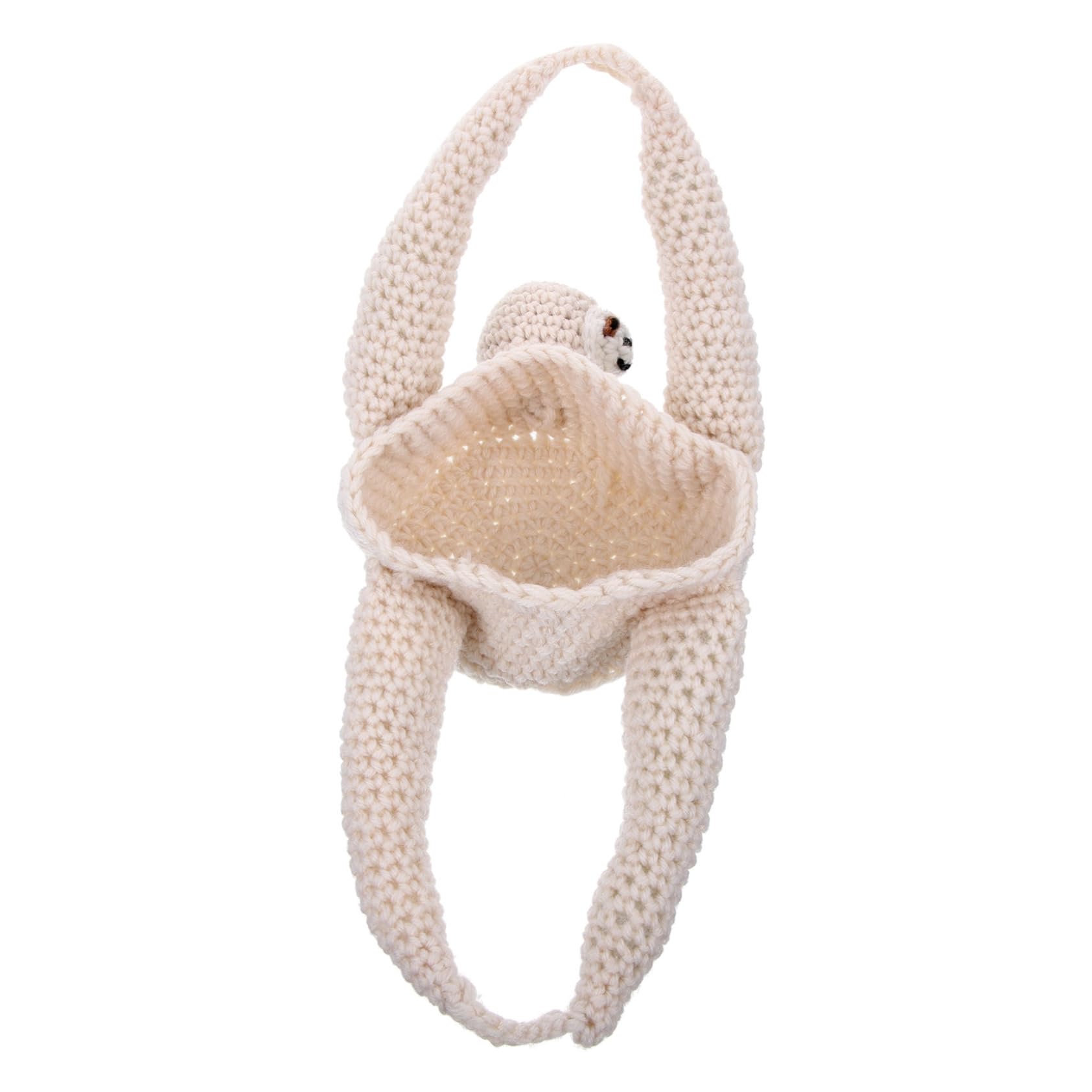 Toyvian 2 Pièces Pendentif Paresseux Patio Petite jardinière Suspendue pour Cintre Porte Manteau Support de jardinière Suspendu au Crochet Support de jardinière au Crochet Corde de Coton