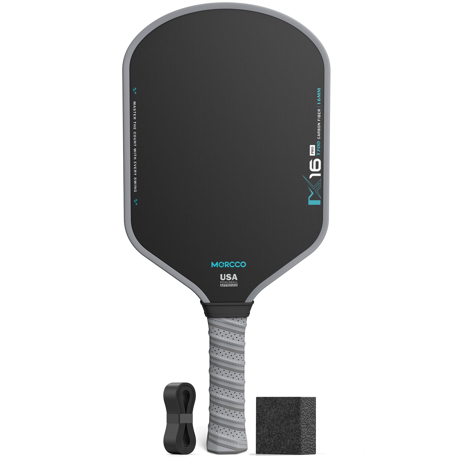 Pickleball Paddles - Raw Carbon Fiber Pickleball Paddle with 16mm Polypropylene Honeycomb Core,Ultimate Spin and Control,The Pickleball Racket Ideal for Beginning and Professional Players