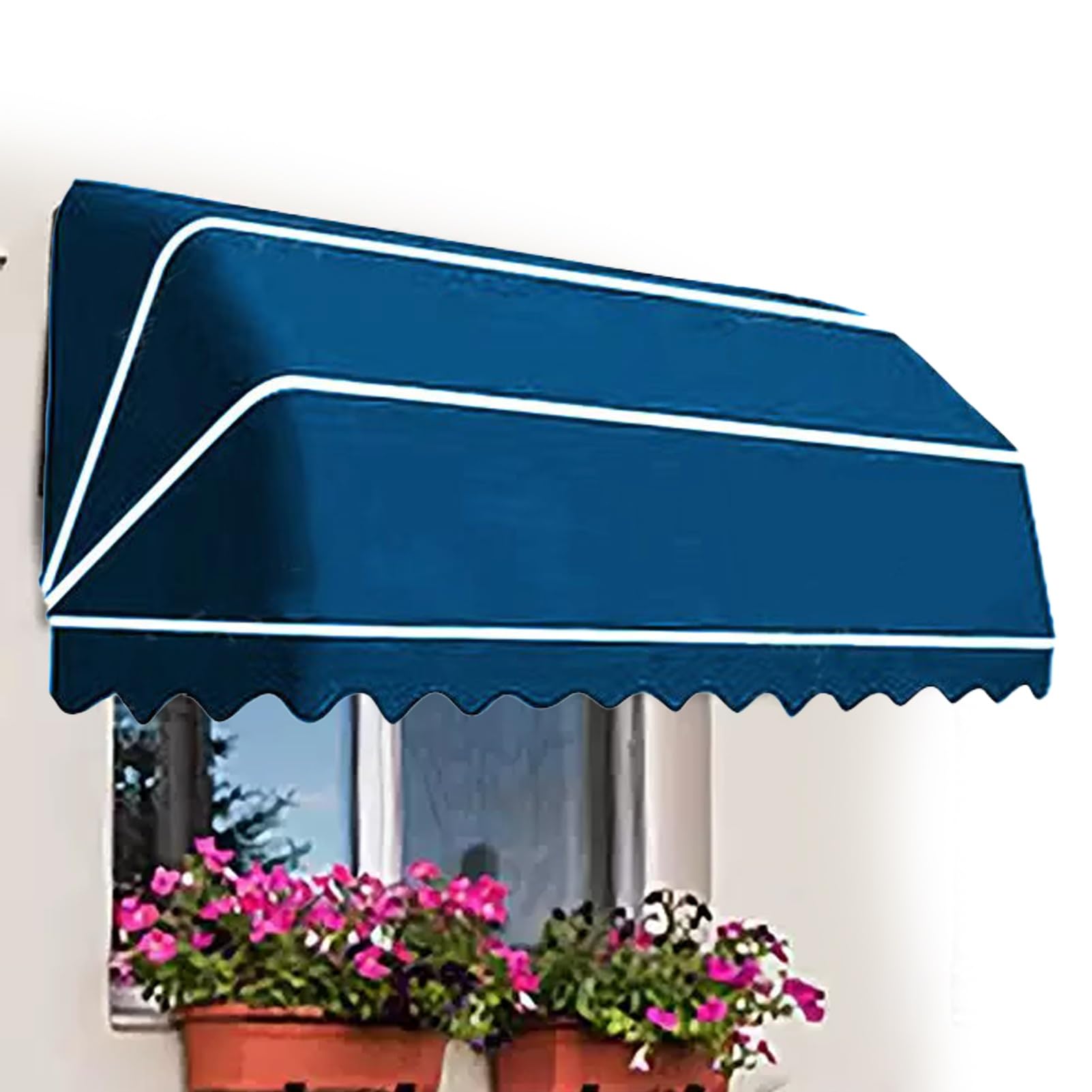 Auvent rétractable pour porte-fenêtre de café et balcon ombragé