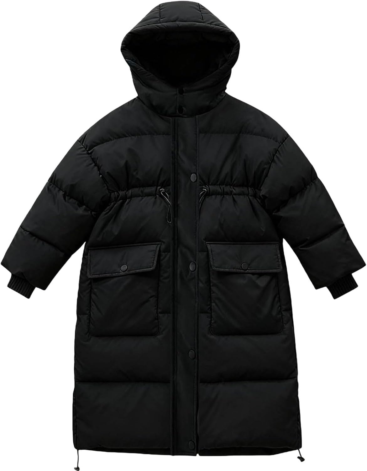Winter Coat Girls Long Warm Winter Jacket Down Coat With Hood Thickened Kids Jacket Puffer Coat Outdoor Coat Plain Outerwear