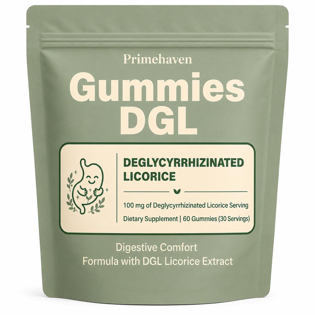 DGL Gummies, 400mg DGL Licorice Root Extract Supplement, Supports Digestive, Stomach & Gut Comfort, Vegan, Gluten-Free, Berry Flavor, 60 Gummies 1