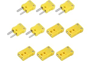 MECCANIXITY Mini K Type Thermocouple Wire Connectors Male Female Socket Adapter
