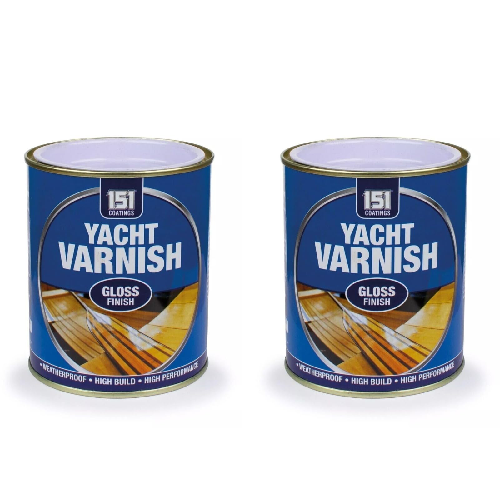 SDMAX Yacht Varnish Paint, Durable and Gloss Finish, Weatherproof, Quick Drying, Non Cracking, Portable Tin, Long Lasting, Easy to Use, Interior Or Exterior Use, 300ml (2pcs)