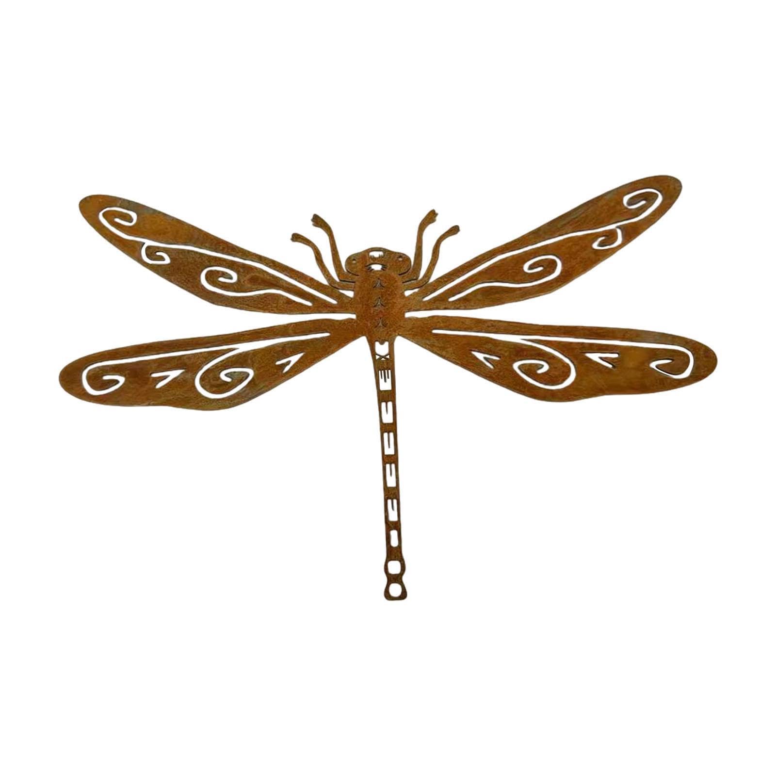 Dragonfly Silhouette Stake Crafts Artwork Decoration for Outdoor Indoor Yard | Home & Garden | Home D?©cor | Figurines