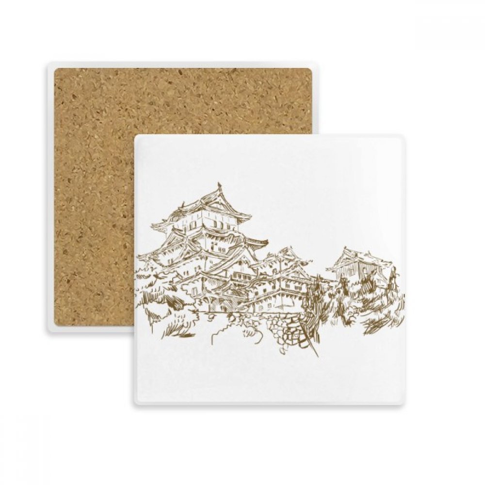 Coaster absorbant motif croquis pour protéger vos tables avec élégance