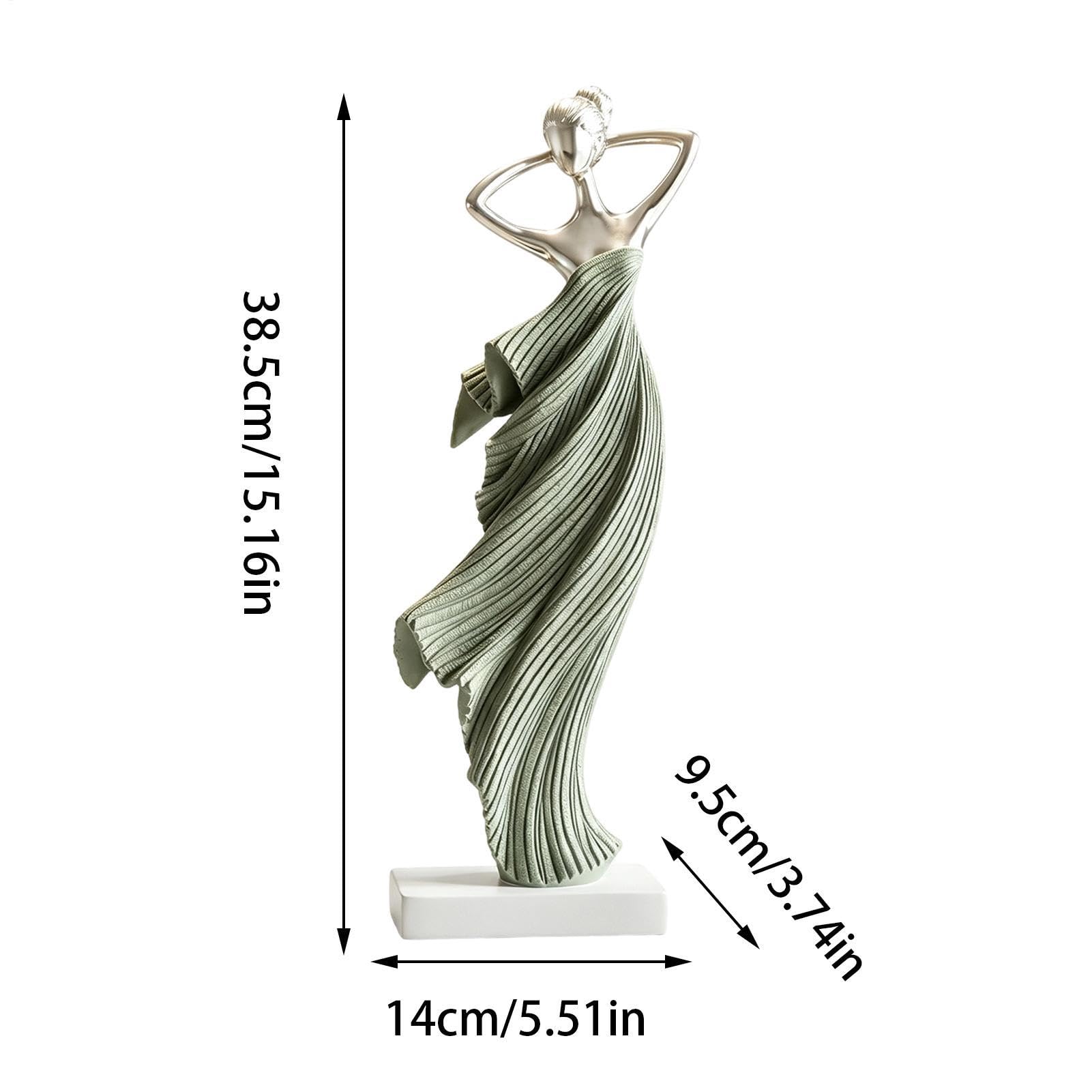 Figura de Bailarina Abstracta Escultura De Resina Artística Estética Para
