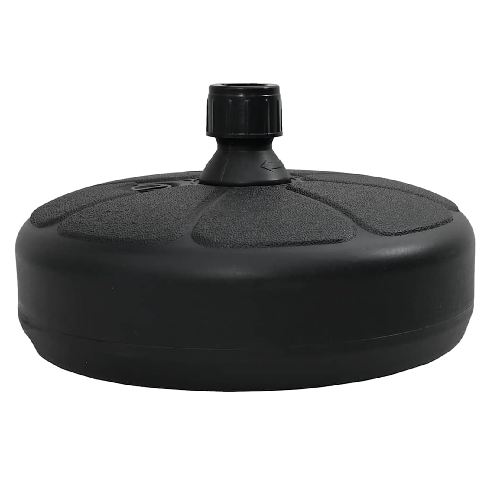 Base de parasol de 15 L – Remplissage d'eau ou de sable facile à remplir et à vider – Poignée intégrée pour plus de stabilité – Idéal pour une utilisation en extérieur, terrasse, pelouse, plage