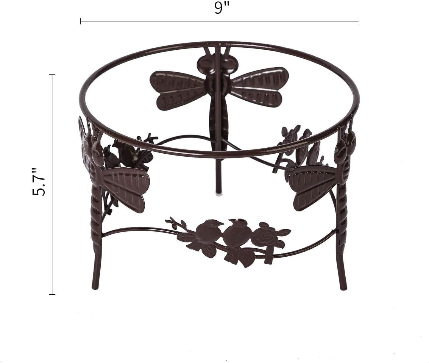 Topadorn Gazing Ball Stand, 6-Inch Dragonfly Holder for 10-12 Inch Globes image 5